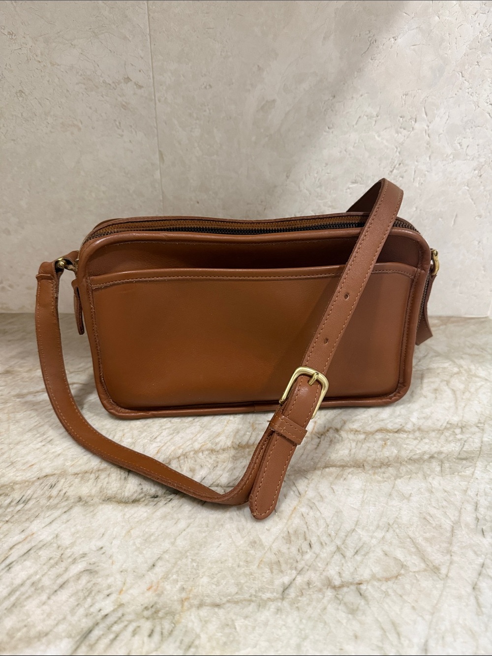 Vintage Coach Multi Compartment Zip Bag